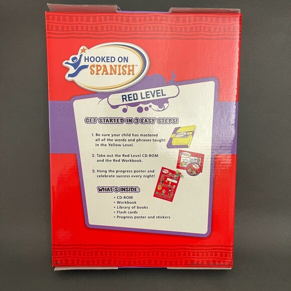 Hooked on Spanish Red Level CD Cards Replacement Add-on Ages 4-6 - New Sealed - Picture 3 of 5